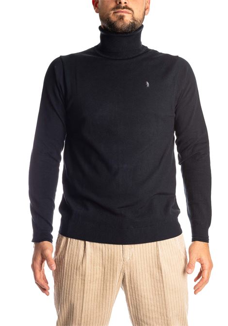 Navy turtleneck sweater REFRIGUE | R40571COLLO-125