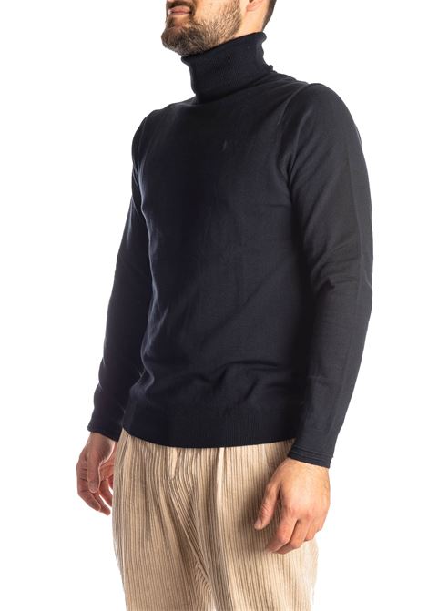 Navy turtleneck sweater REFRIGUE | R40571COLLO-125