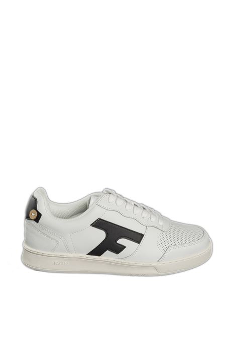 White/black hazel sneaker FAGUO | CG0301PELLE-WHITE35