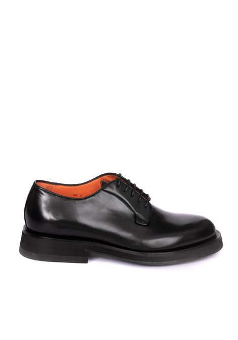 Derby pelle nero SANTONI | 17774PELLE-N01