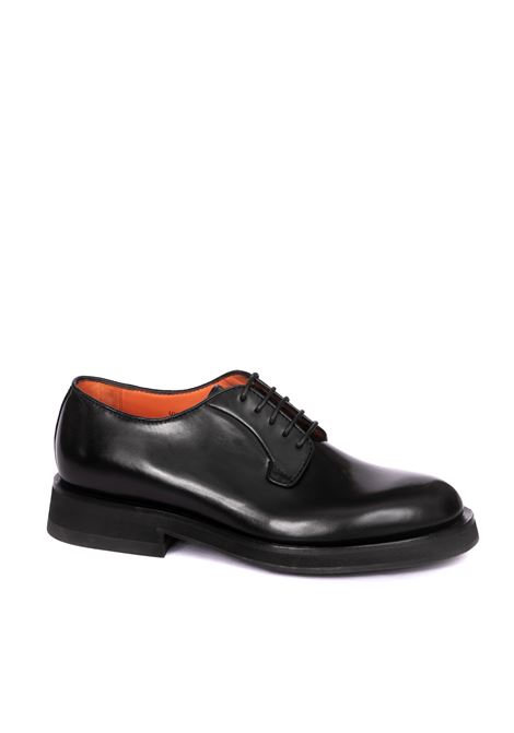 Black leather  lace-up SANTONI | 17774PELLE-N01