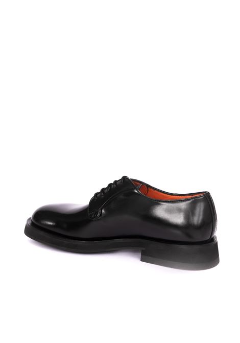 Derby pelle nero SANTONI | 17774PELLE-N01