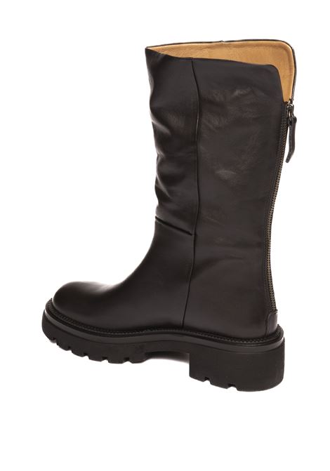 Black leather boot ALBANO | 2704VIT-NERO