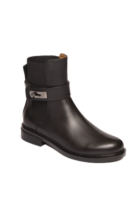 Black leather chelsea boot ALBANO | 2714VIT-NERO