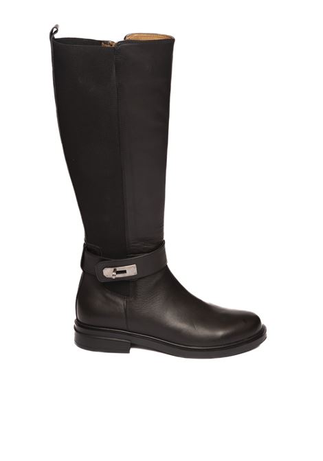 Black leather boot ALBANO | 2716VIT-NERO