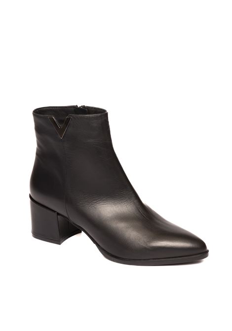 Black leather ankle boot ALBANO | 524VIT-NERO