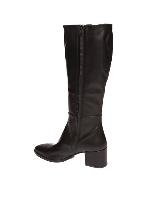 Black leather boot ALBANO | 555VIT-NERO