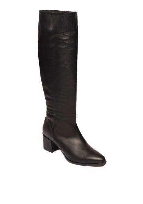 Black leather boot ALBANO | 556VIT-NERO