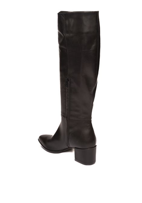 Black leather boot ALBANO | 556VIT-NERO