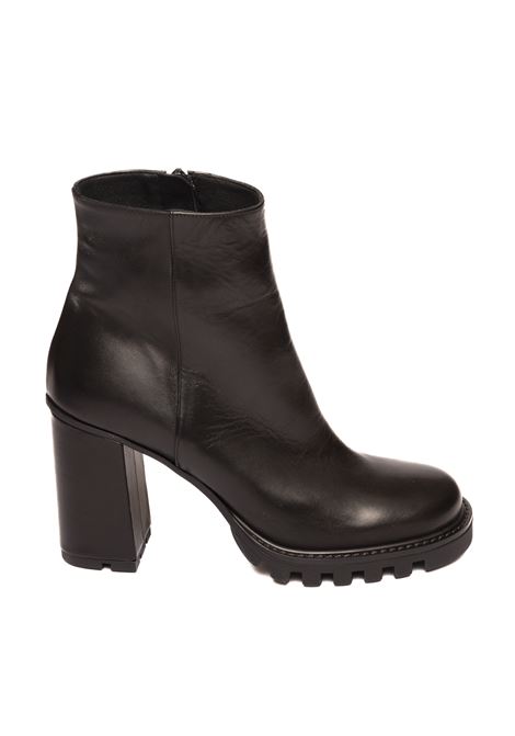 Black leather boot ALBANO | 562VIT-NERO