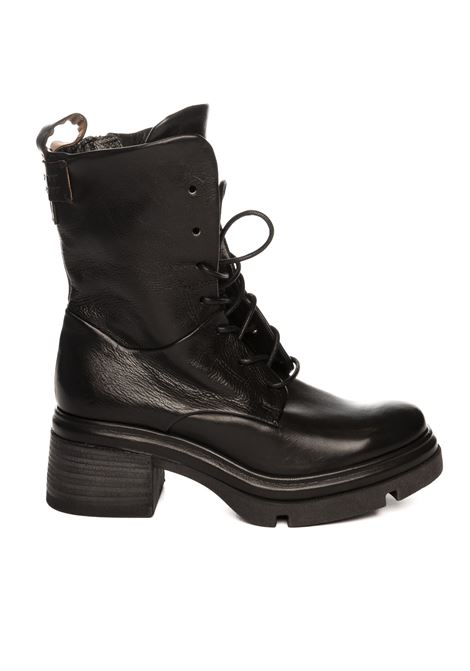 Black leather boot AS98 | A89214PELLE-NERO