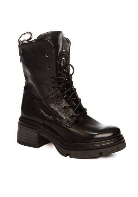 Black leather boot AS98 | A89214PELLE-NERO