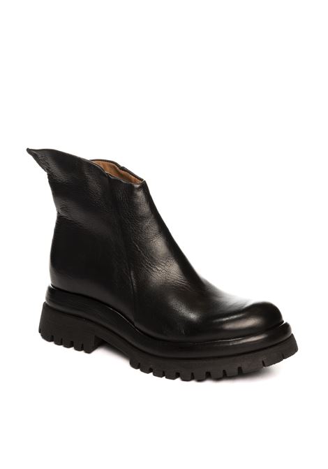 Black leather boot AS98 | B51215PELLE-NERO