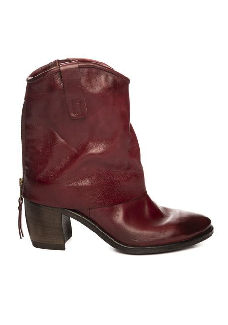 Burgundy leather boot AS98 | B82210PELLE-RUBINO