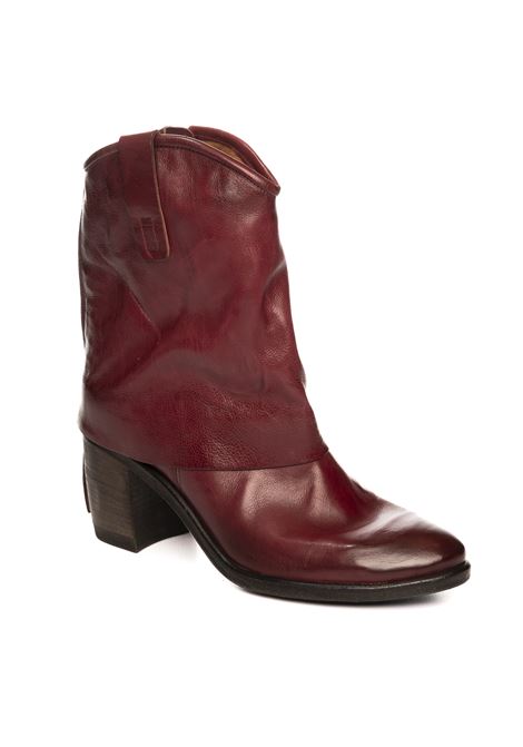 Burgundy leather boot AS98 | B82210PELLE-RUBINO