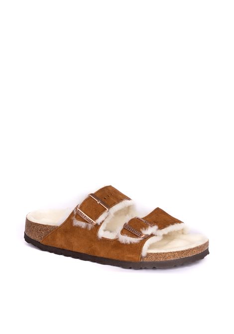 sandalo arizona shearling mink  BIRKENSTOCK | ARIZONA1001135-MINK