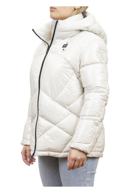 cream lowney down jacket BLAUER | BLDC02112LOWNEY-129