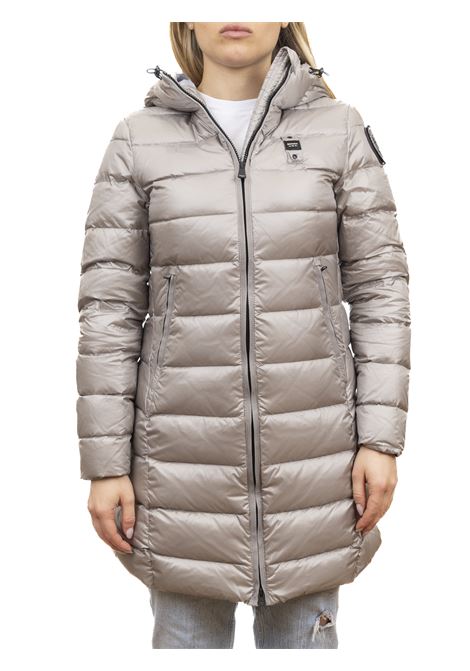 grey/blue agnes down jacket BLAUER | BLDK03037AGNES-915LU