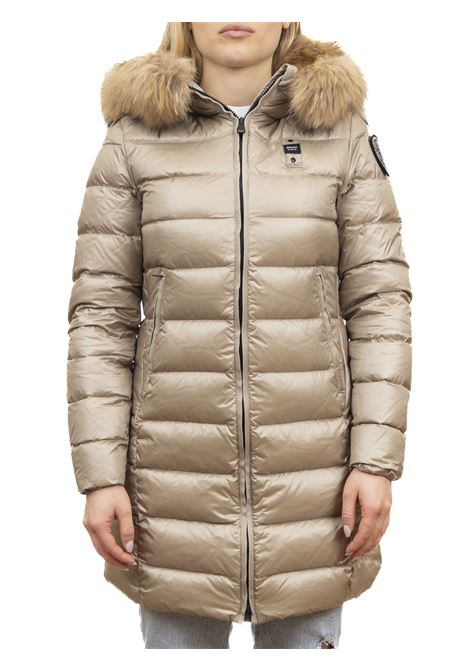 kristin beige/light blue down jacket BLAUER | BLDK03039KRISTIN-301CB