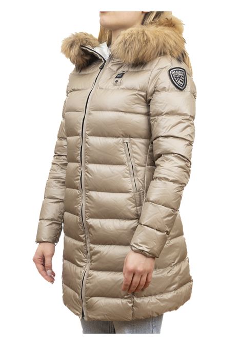 kristin beige/light blue down jacket BLAUER | BLDK03039KRISTIN-301CB