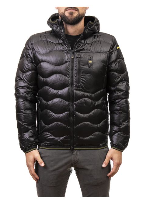 black wave down jacket BLAUER | BLUC03030WAVE-999