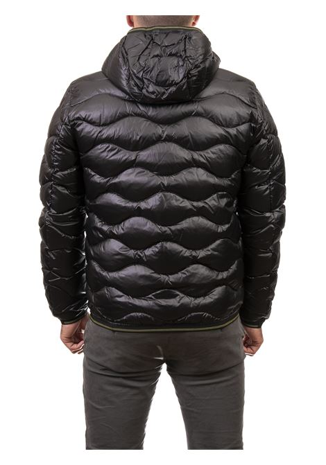 black wave down jacket BLAUER | BLUC03030WAVE-999