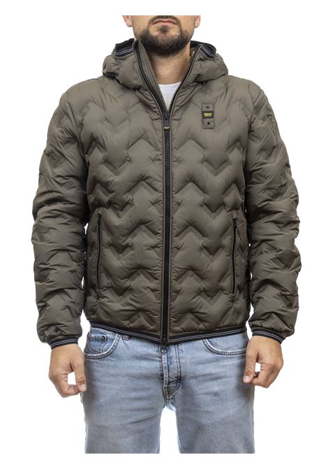 pier green down jacket BLAUER | BLUC03125PIER-683