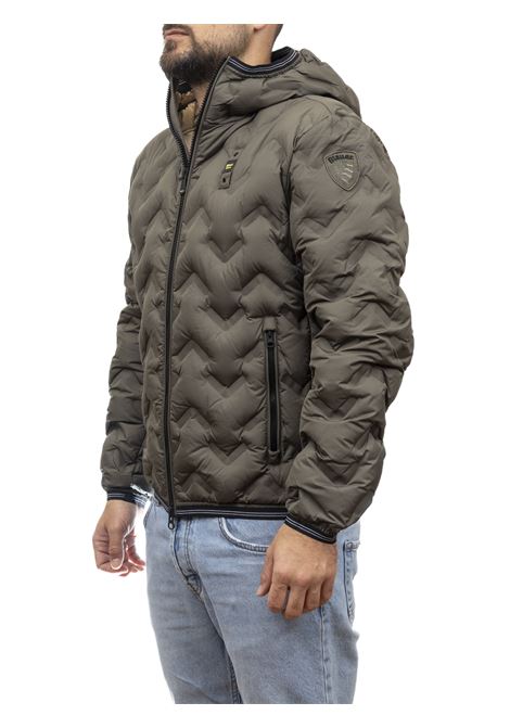 pier green down jacket BLAUER | BLUC03125PIER-683