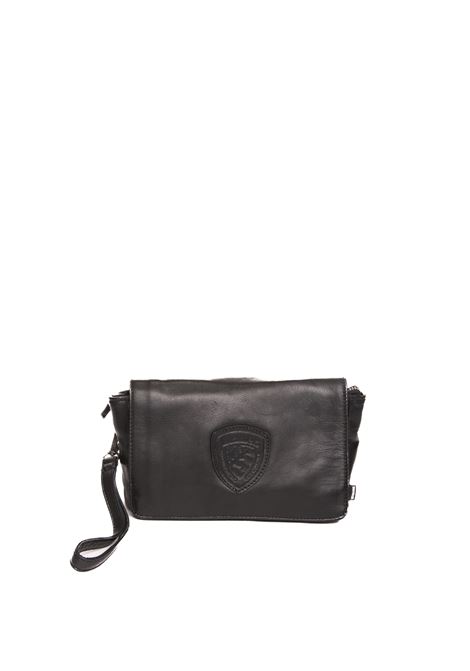 black logo clutch bag BLAUER | F4JOVY01/FIRPELLE-BLACK