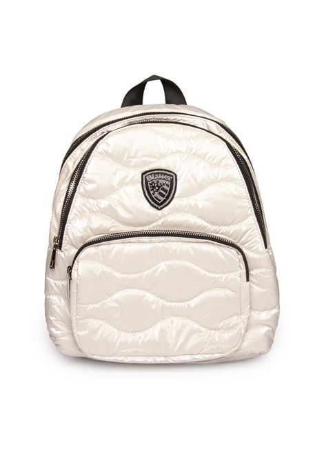 white wave backpack BLAUER | F4WAVE03/SOFNYLON-WHITE