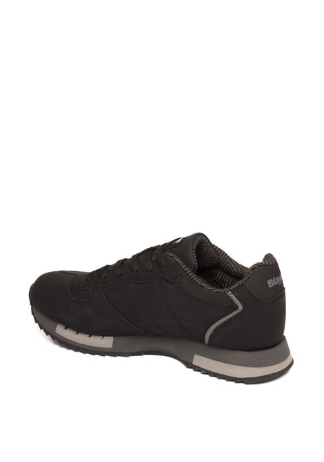 black queen's sneaker BLAUER | F4QUEENS02NUBUCK-BLK