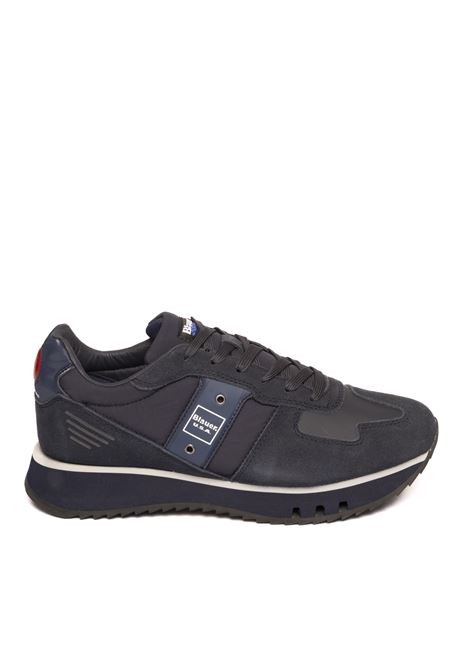 navy blue tokyo sneaker BLAUER | F4TOKYO01NYL/SUEDE-NVY