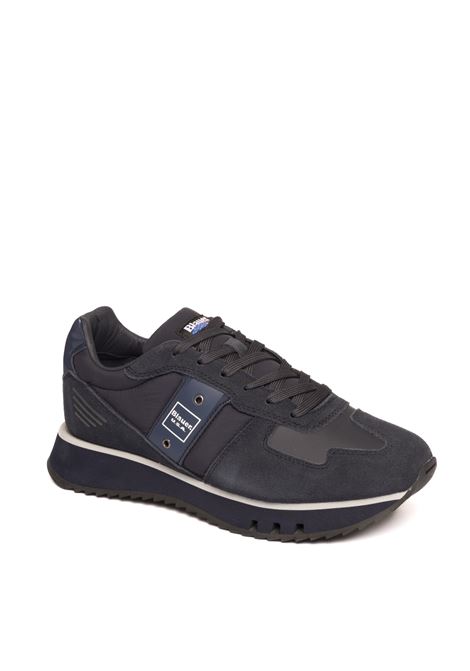 navy blue tokyo sneaker BLAUER | F4TOKYO01NYL/SUEDE-NVY