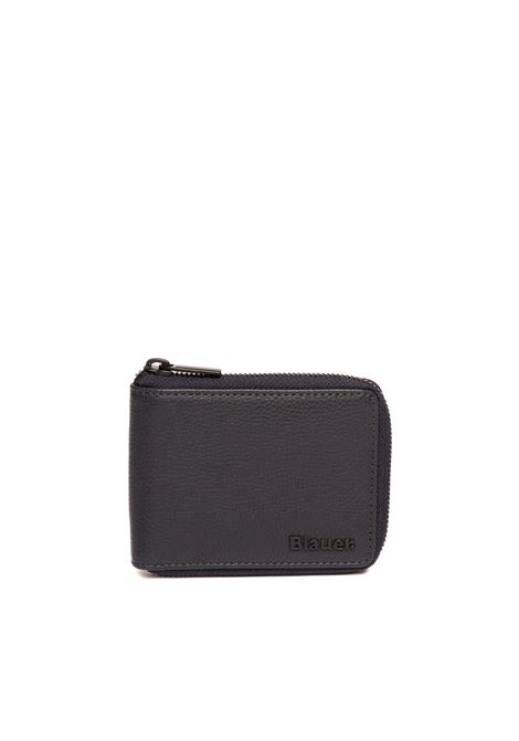 blue zipper wallet BLAUER | F4ZIPPER01/TOGPELLE-BLU