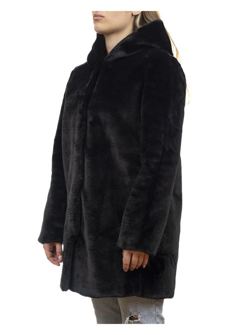 black faux fur jacket CENSURED | 1881PELO-90