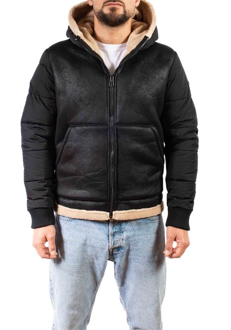 eco sheepskin with black hood CENSURED | GEODMONT-90