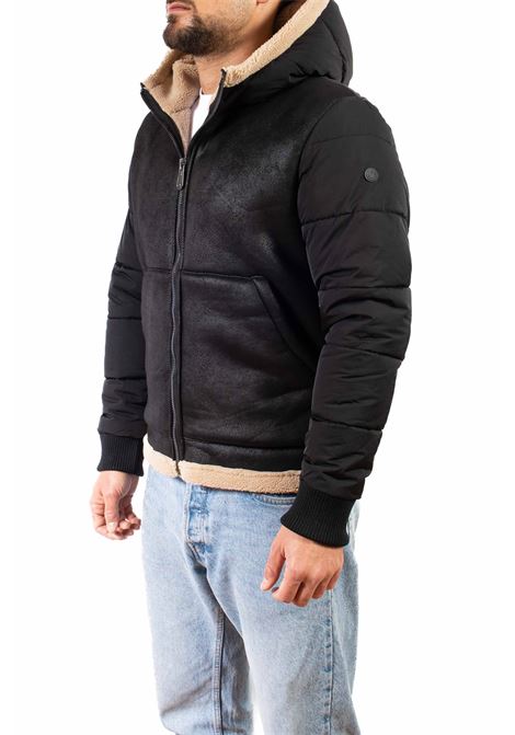 eco sheepskin with black hood CENSURED | GEODMONT-90