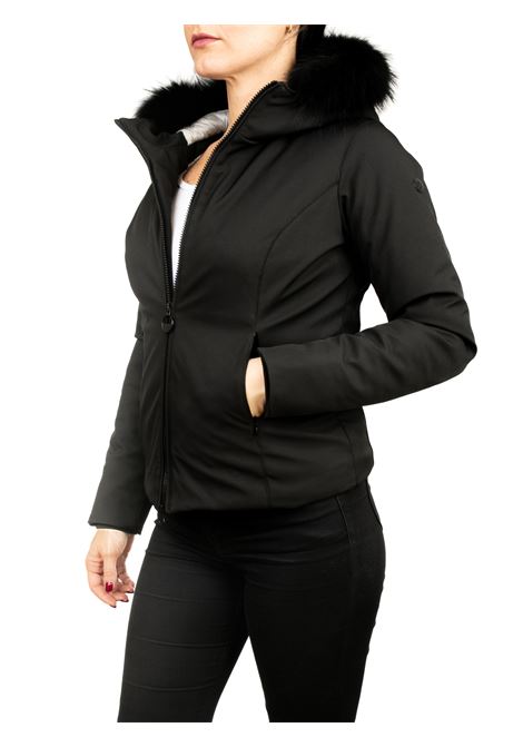 black hooded jacket CENSURED | 6236SOFTSHELL-90