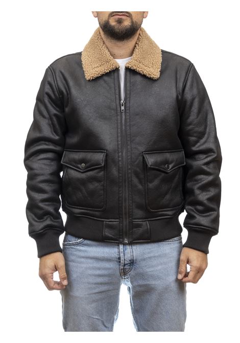 dark brown eco-sheepskin CENSURED | DIRKMONT-14