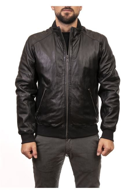 black leather jacket CENSURED | PHAMPELLE-90