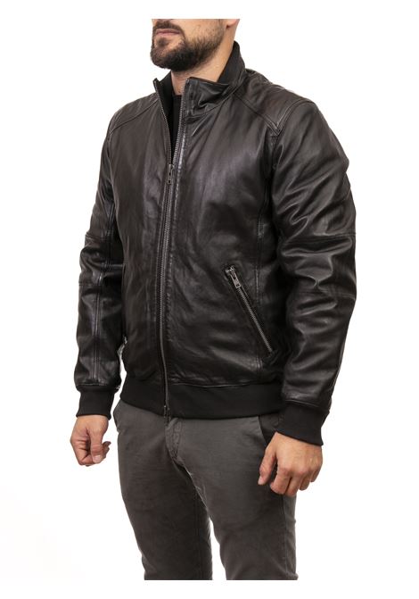 black leather jacket CENSURED | PHAMPELLE-90