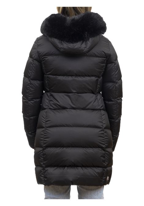 Long iridescent black down jacket COLMAR | 2221E2Y0-99