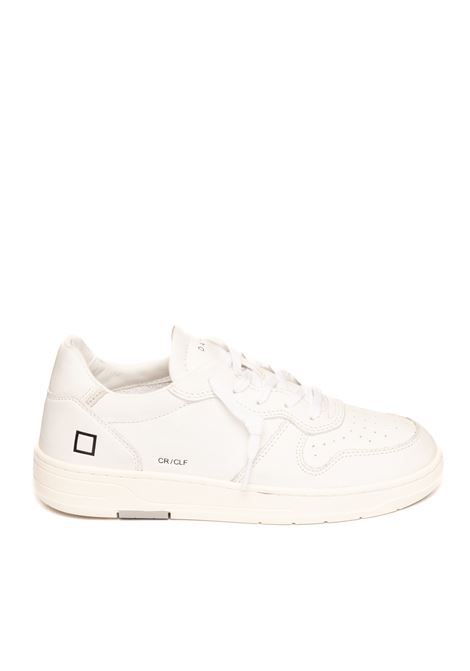 White calf court sneaker D.A.T.E. | COURTCALF-WHT