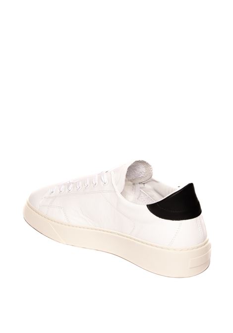 White/black calf levante sneaker D.A.T.E. | LEVANTE UCALF-WHT/BLK