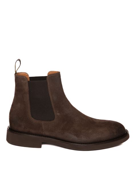 dark brown suede chelsea boot DOUCAL'S | 1343OIL-TERRE