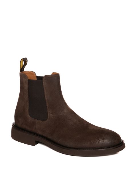 dark brown suede chelsea boot DOUCAL'S | 1343OIL-TERRE