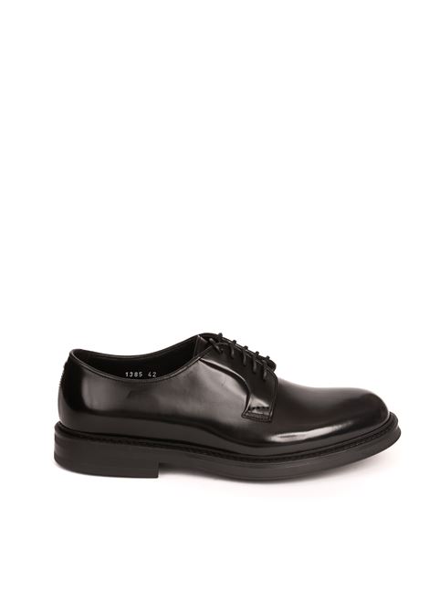 Black 1385 horse lace-up DOUCAL'S | 1385HORSE-NERO