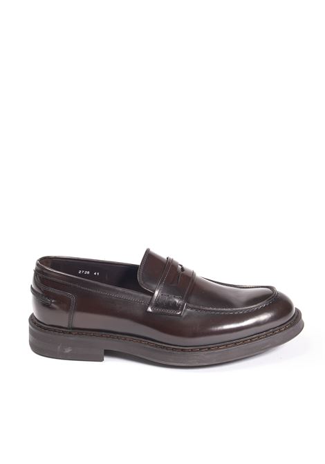 Dark brown horse penny loafer DOUCAL'S | 2726HORSE-EBANO