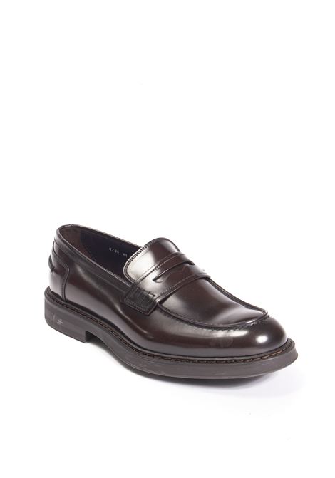 Dark brown horse penny loafer DOUCAL'S | 2726HORSE-EBANO