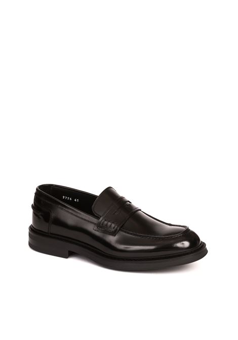 Black horse penny loafer DOUCAL'S | 2726HORSE-NERO